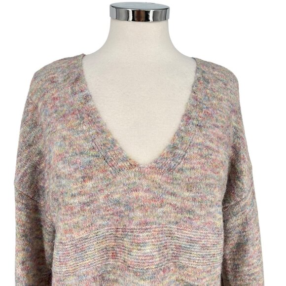 Gentle Fawn V-Neck Sweater Pink Blue Multicolor Size Small - Picture 2 of 11